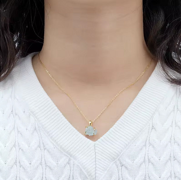 Halsband klo, Aquamarine