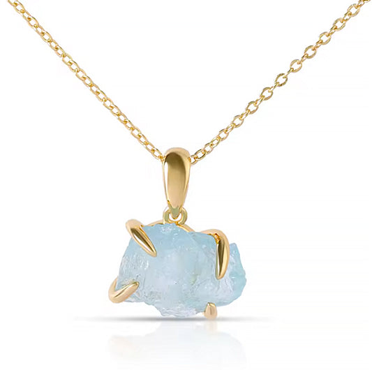 Halsband klo, Aquamarine