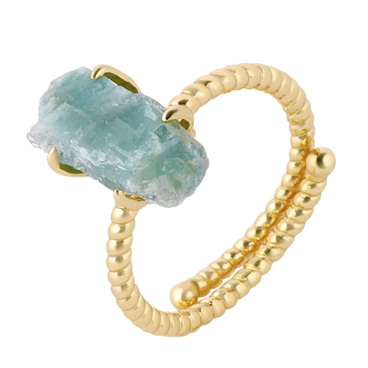 Himmel & hav, ring amazonit
